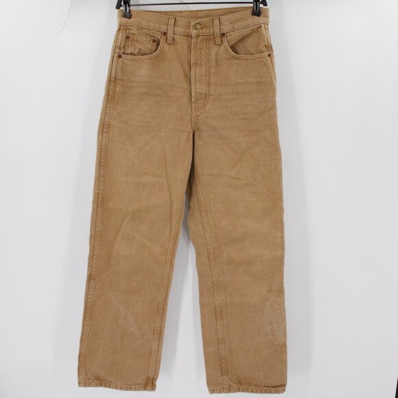 B Sides Jeans Womens 27 Straight Leg High Rise 5 Pockets Denim Made in USA - Picture 1 of 11